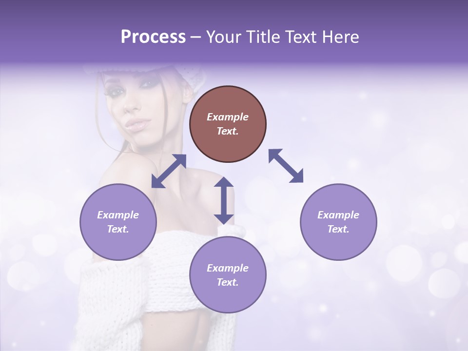 Lady Hands Portrait PowerPoint Template