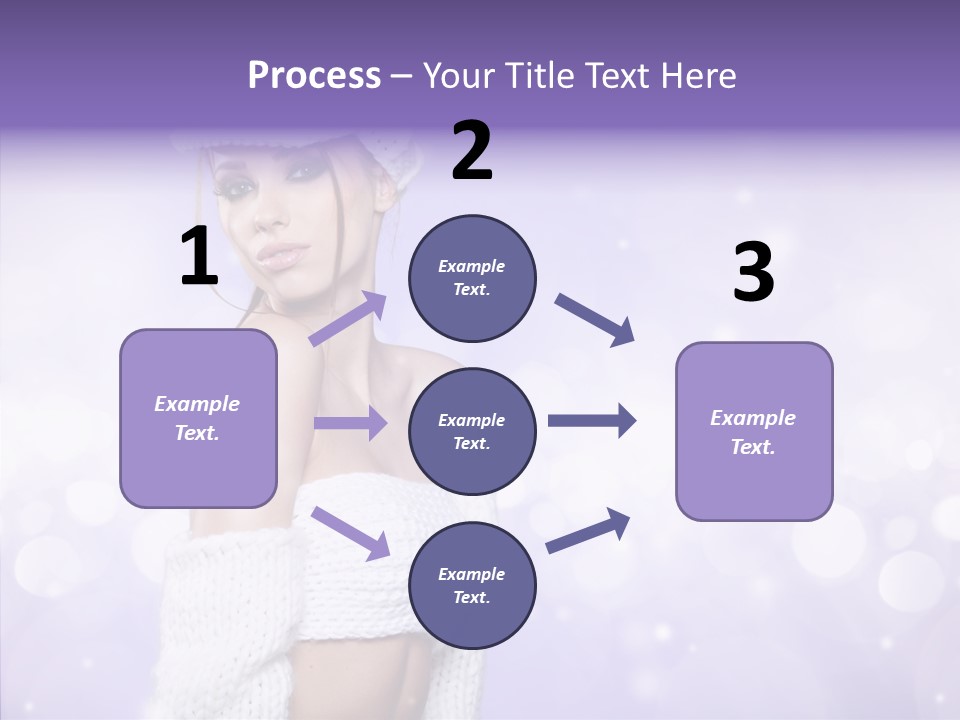 Lady Hands Portrait PowerPoint Template