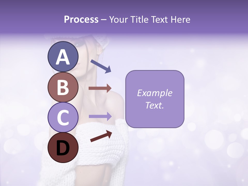 Lady Hands Portrait PowerPoint Template