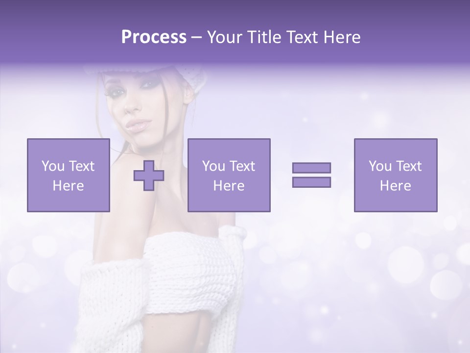 Lady Hands Portrait PowerPoint Template