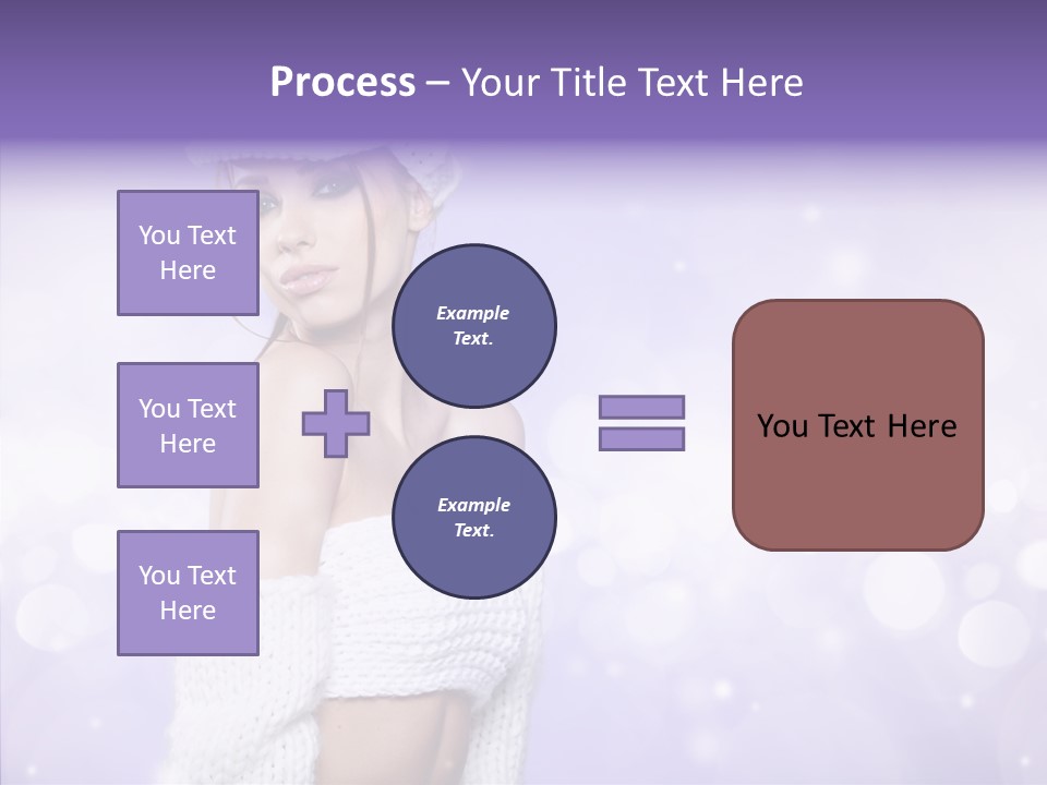 Lady Hands Portrait PowerPoint Template