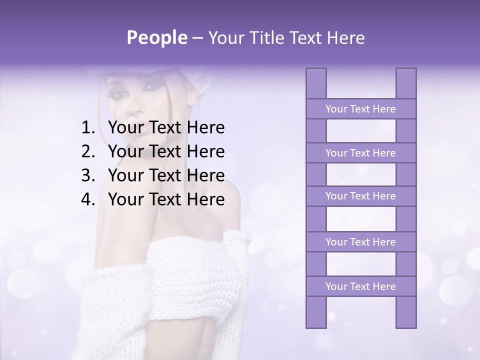 Lady Hands Portrait PowerPoint Template