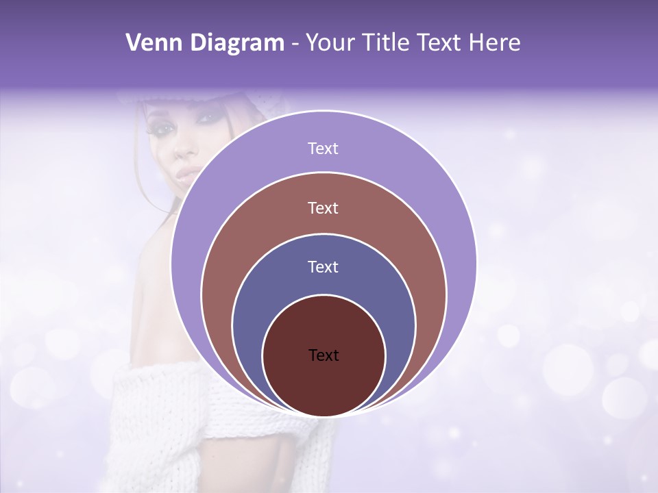 Lady Hands Portrait PowerPoint Template