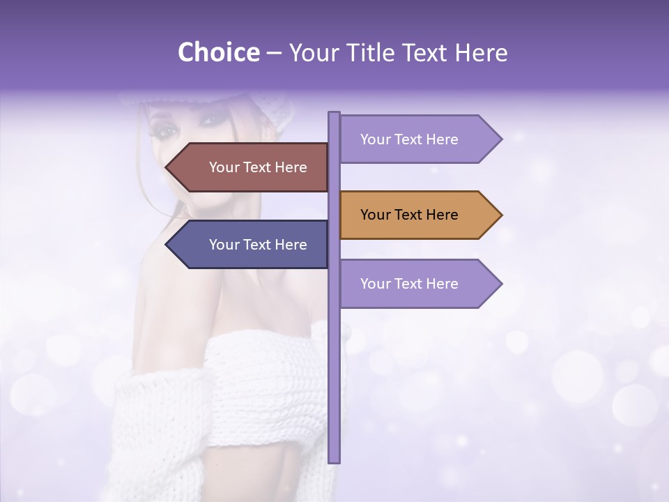 Lady Hands Portrait PowerPoint Template