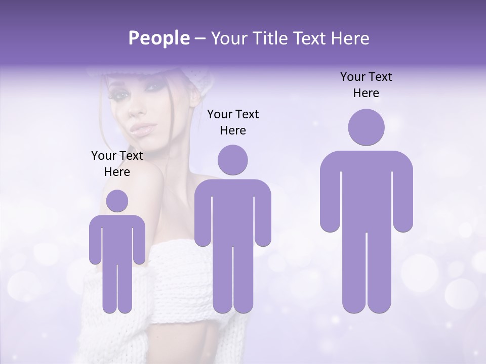 Lady Hands Portrait PowerPoint Template