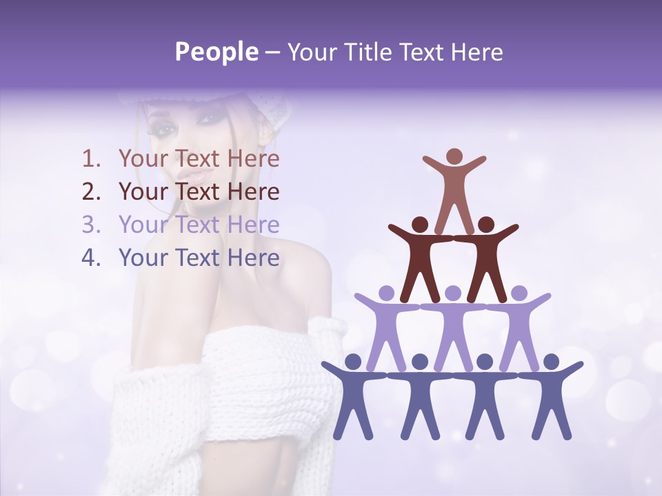 Lady Hands Portrait PowerPoint Template