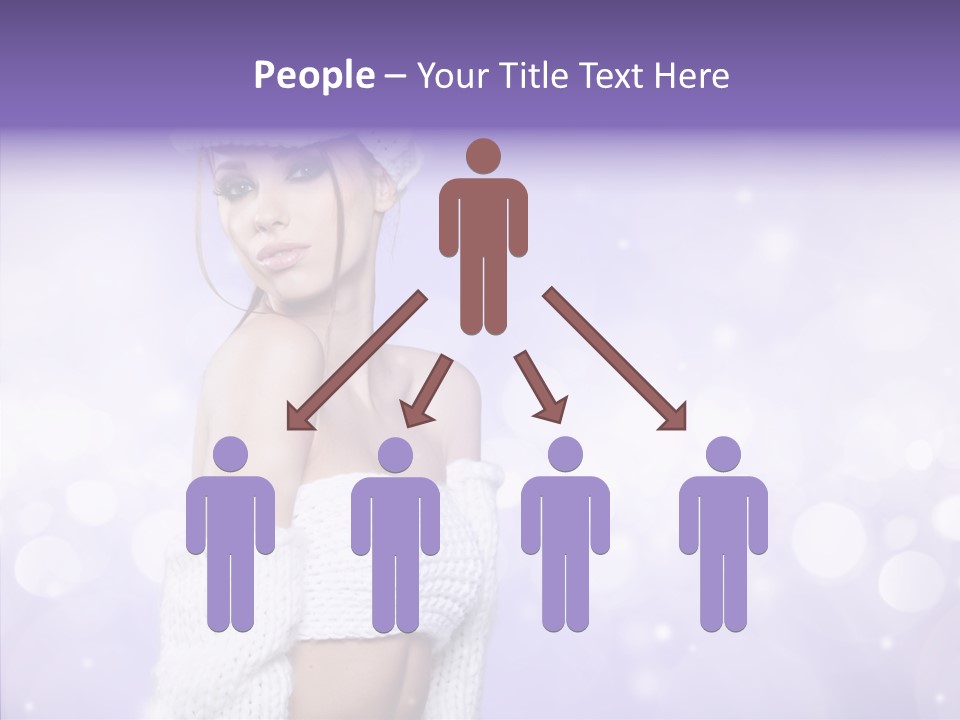 Lady Hands Portrait PowerPoint Template