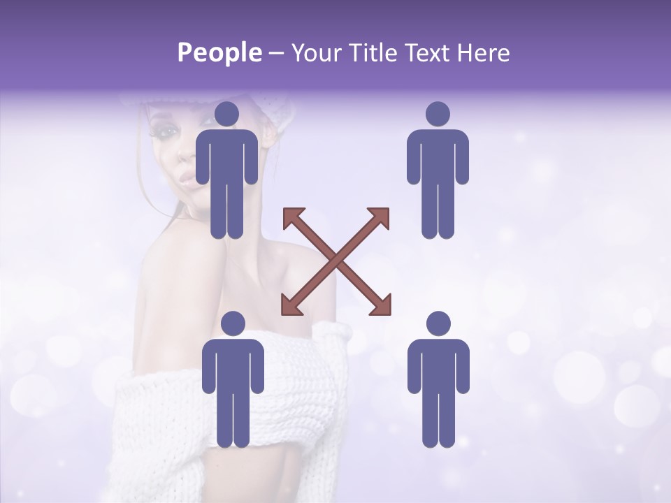 Lady Hands Portrait PowerPoint Template