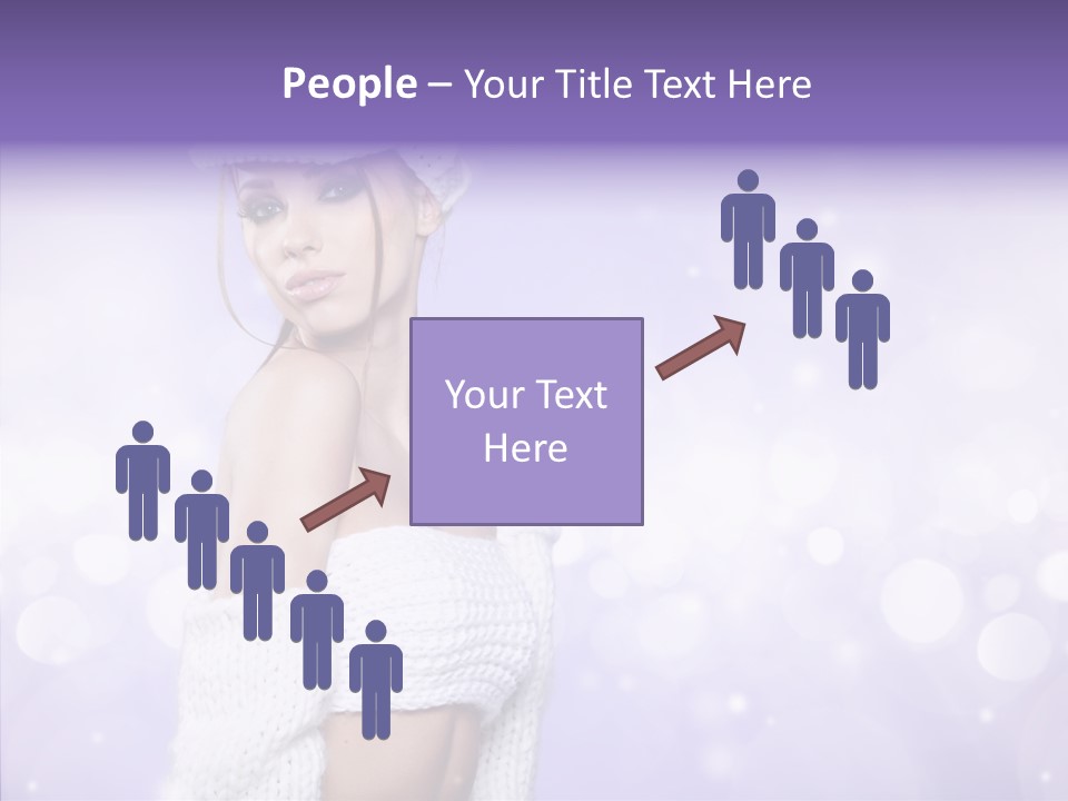 Lady Hands Portrait PowerPoint Template