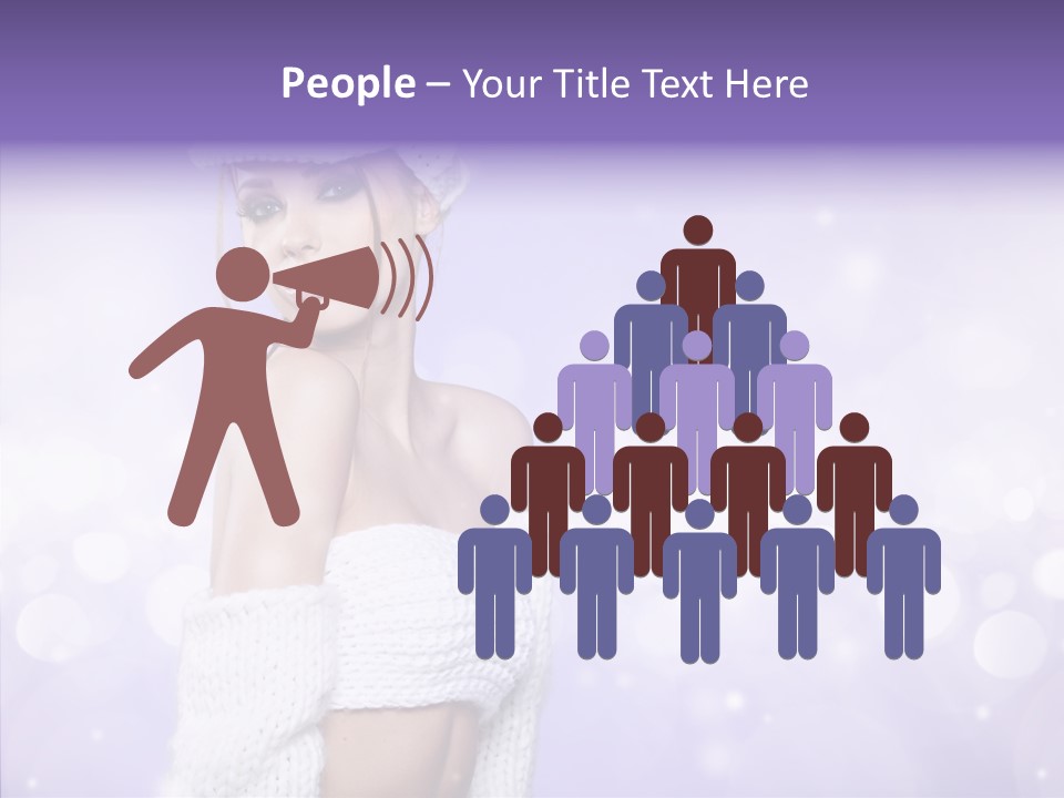 Lady Hands Portrait PowerPoint Template