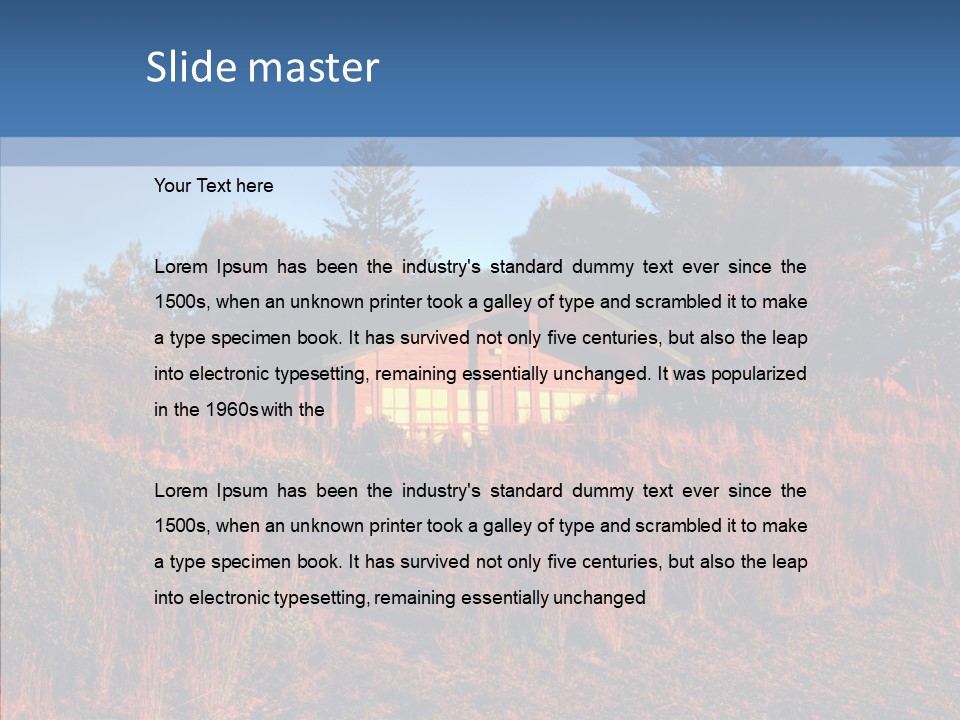 Horizon Peaceful Calm PowerPoint Template