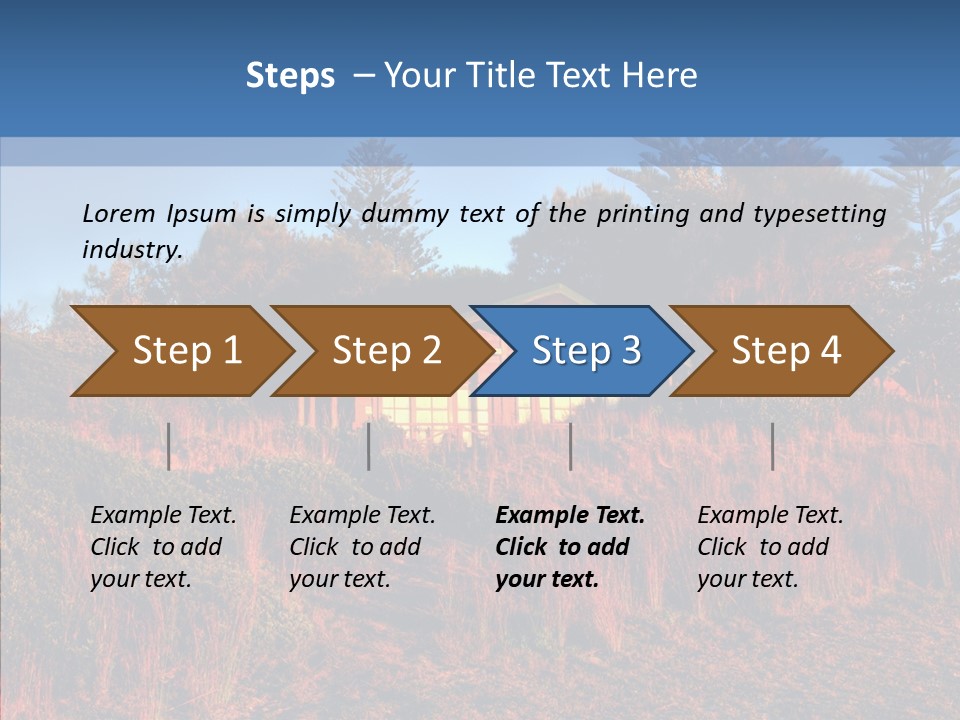 Horizon Peaceful Calm PowerPoint Template