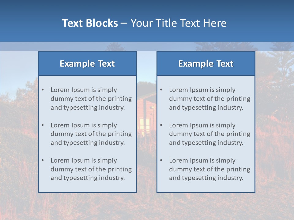 Horizon Peaceful Calm PowerPoint Template
