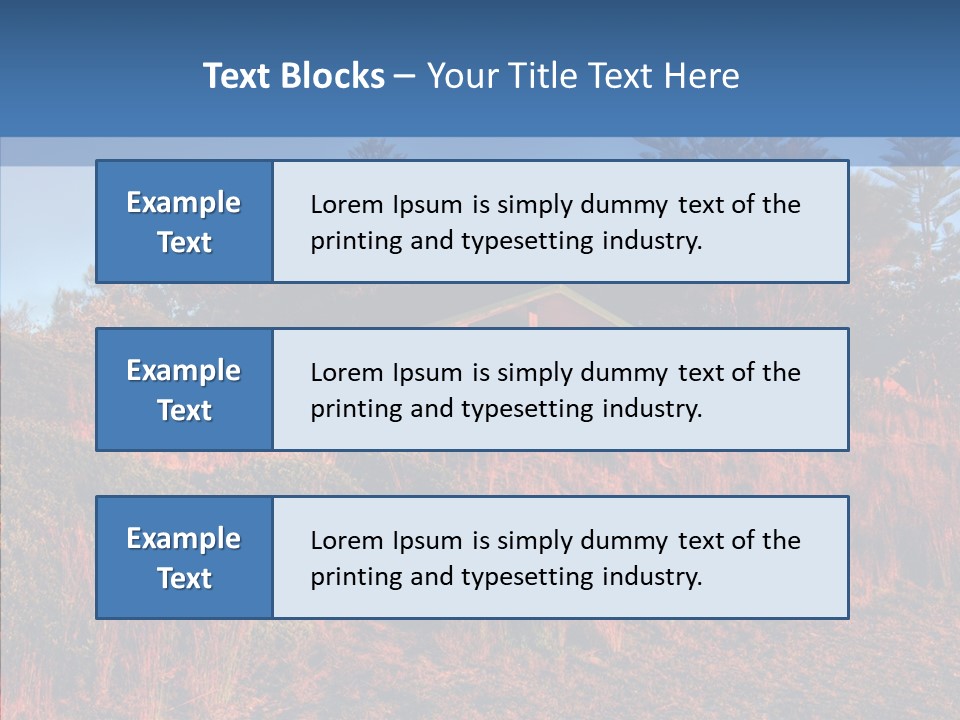 Horizon Peaceful Calm PowerPoint Template
