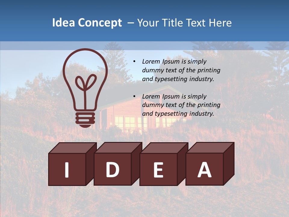 Horizon Peaceful Calm PowerPoint Template