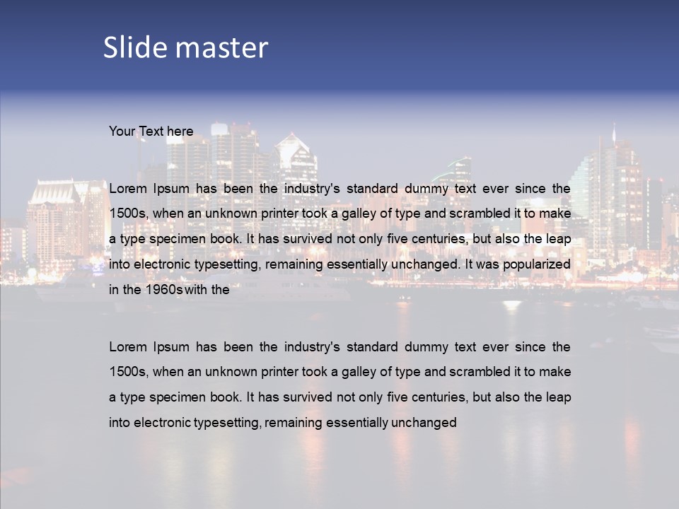 Boat Lights Sport PowerPoint Template