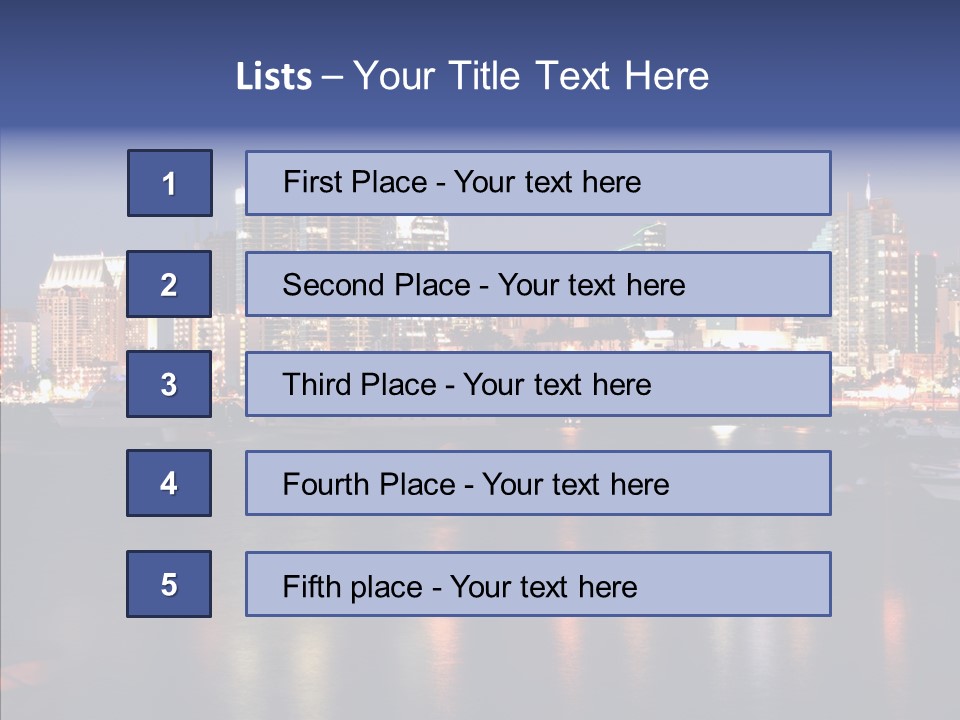 Boat Lights Sport PowerPoint Template