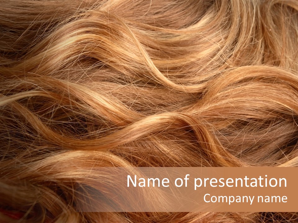 Hairstyle Woman Tangled PowerPoint Template