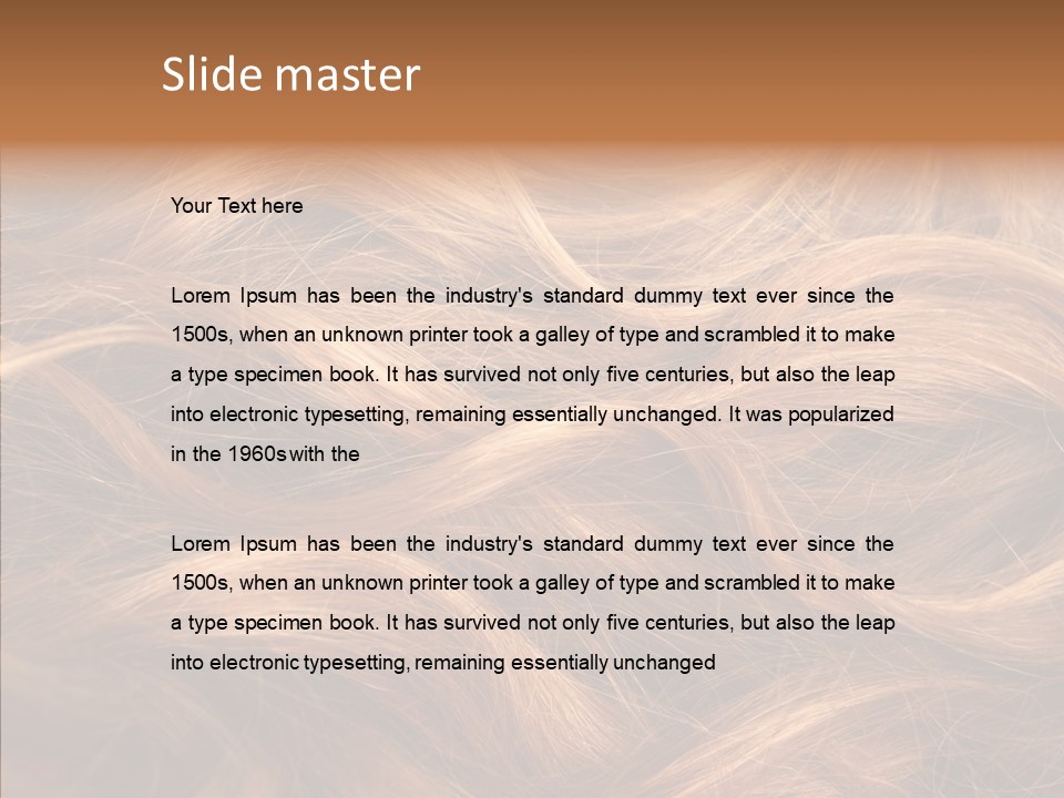 Hairstyle Woman Tangled PowerPoint Template