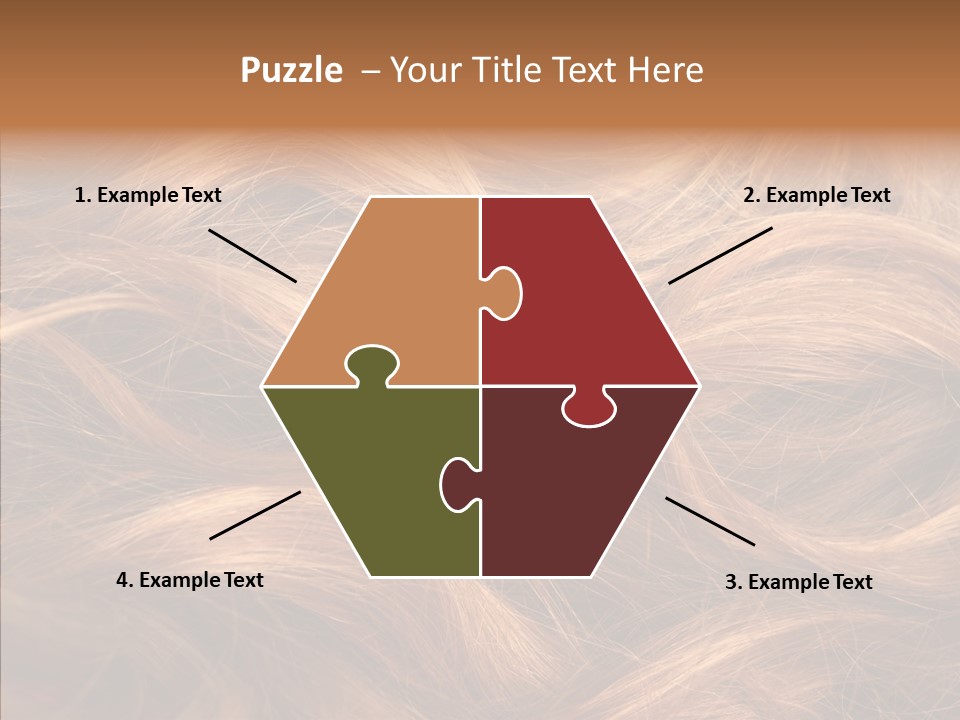 Hairstyle Woman Tangled PowerPoint Template