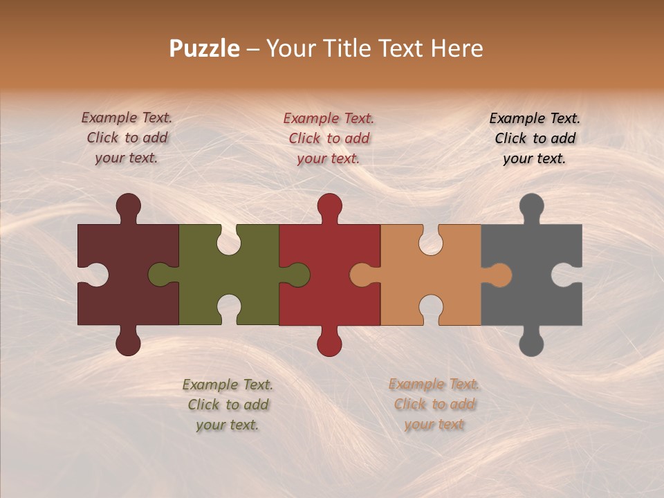 Hairstyle Woman Tangled PowerPoint Template