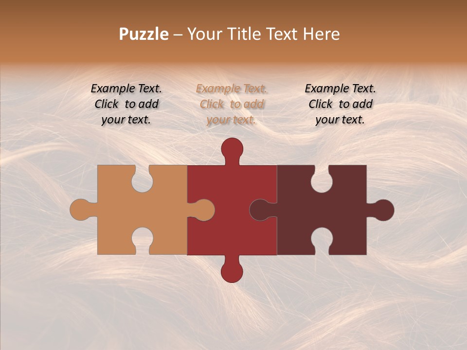 Hairstyle Woman Tangled PowerPoint Template