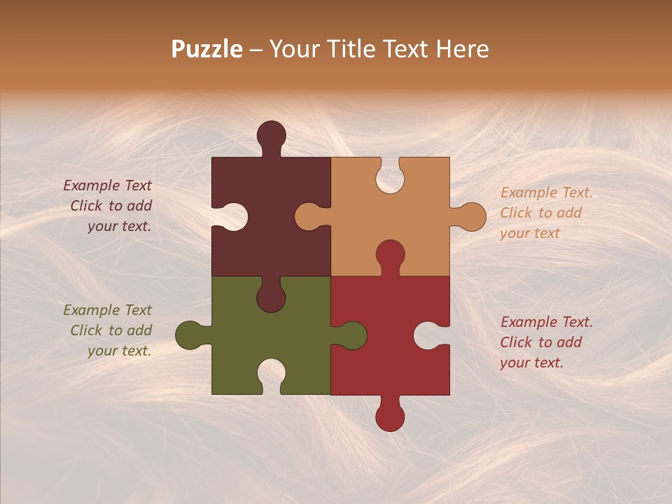 Hairstyle Woman Tangled PowerPoint Template