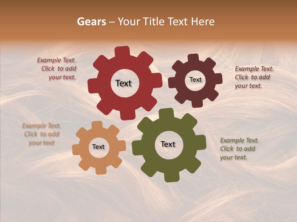 Hairstyle Woman Tangled PowerPoint Template