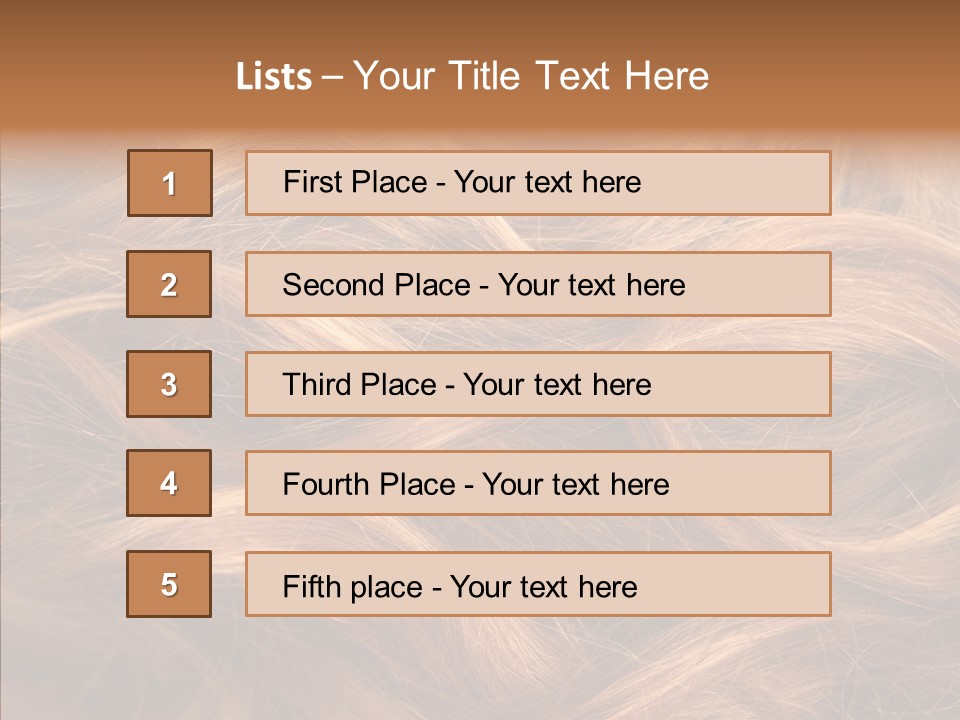 Hairstyle Woman Tangled PowerPoint Template
