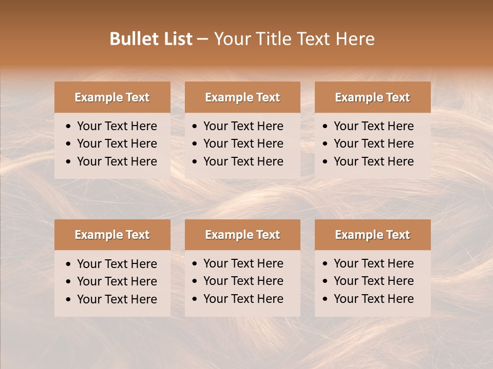 Hairstyle Woman Tangled PowerPoint Template