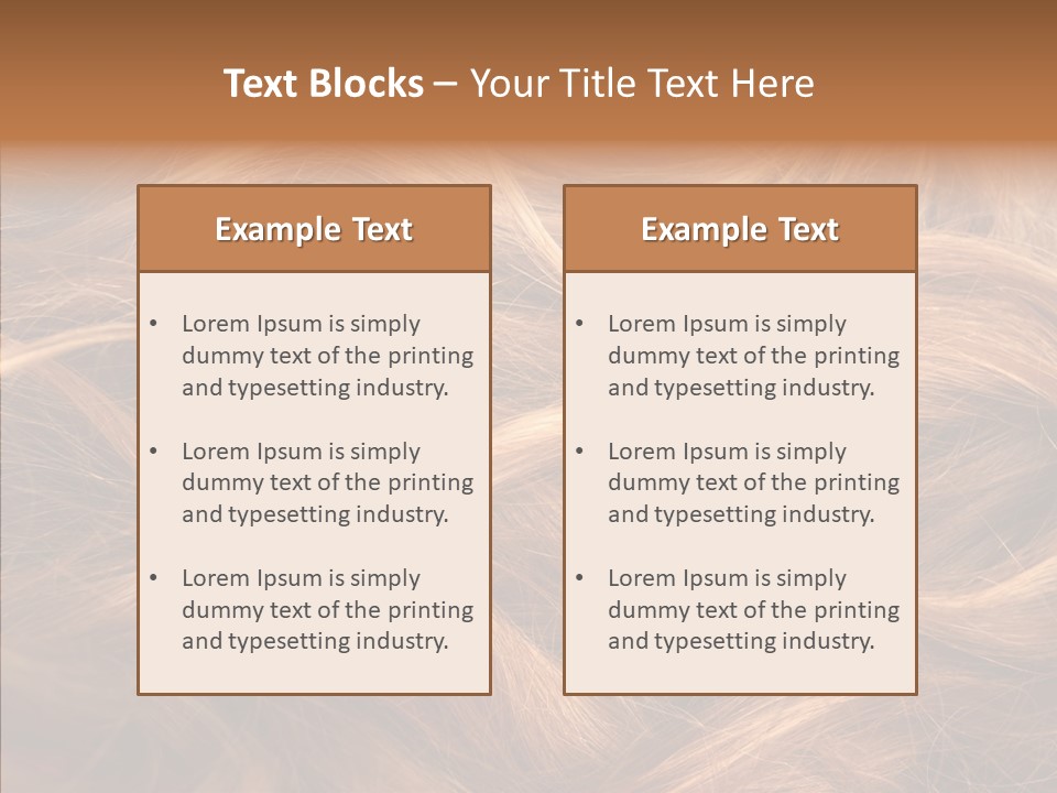 Hairstyle Woman Tangled PowerPoint Template