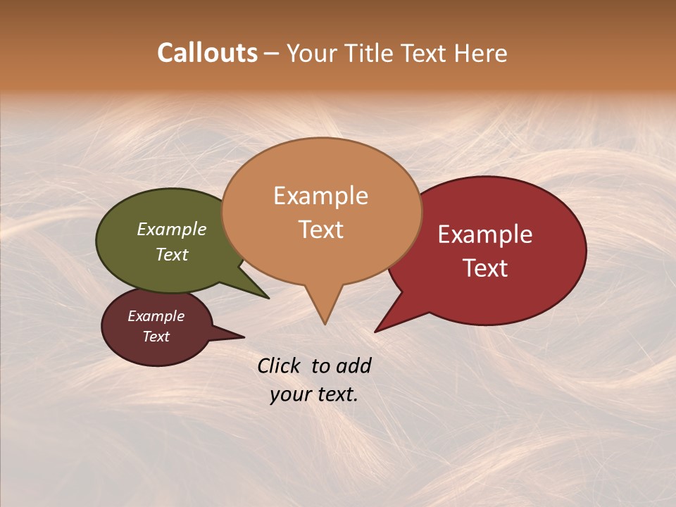 Hairstyle Woman Tangled PowerPoint Template