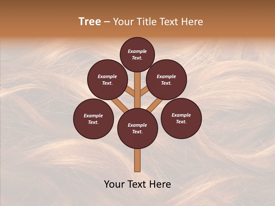 Hairstyle Woman Tangled PowerPoint Template