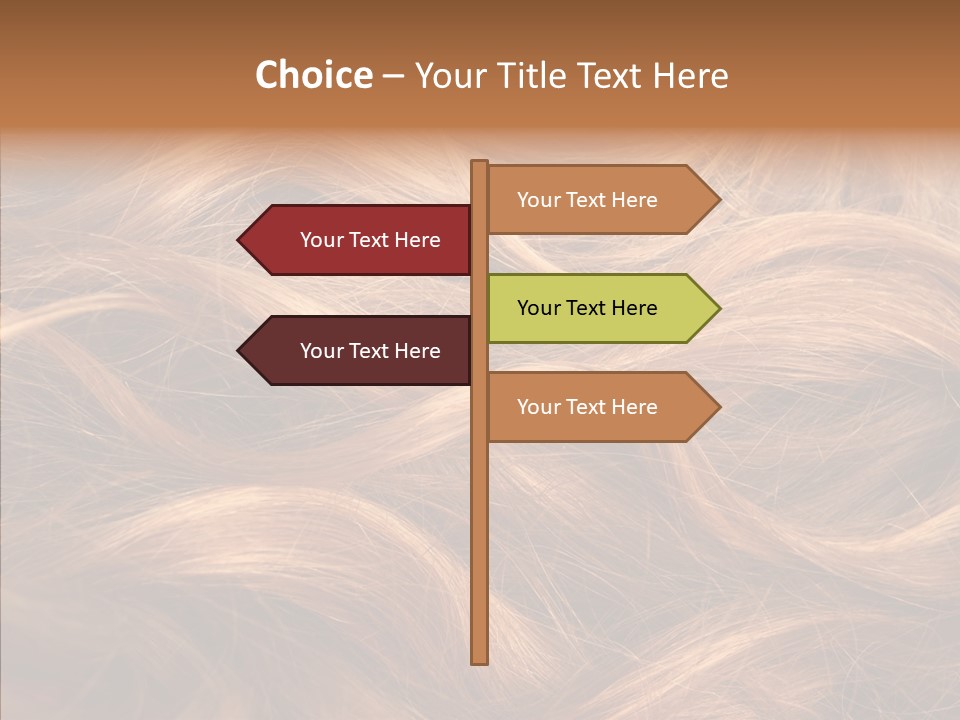 Hairstyle Woman Tangled PowerPoint Template