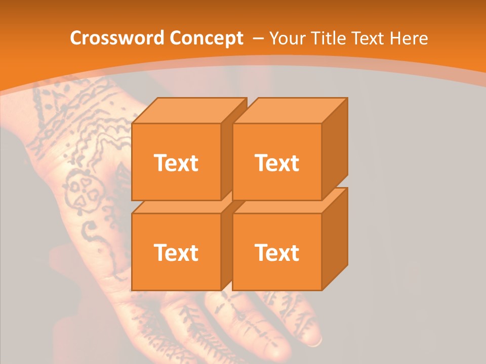 Cultural Hand Asian PowerPoint Template