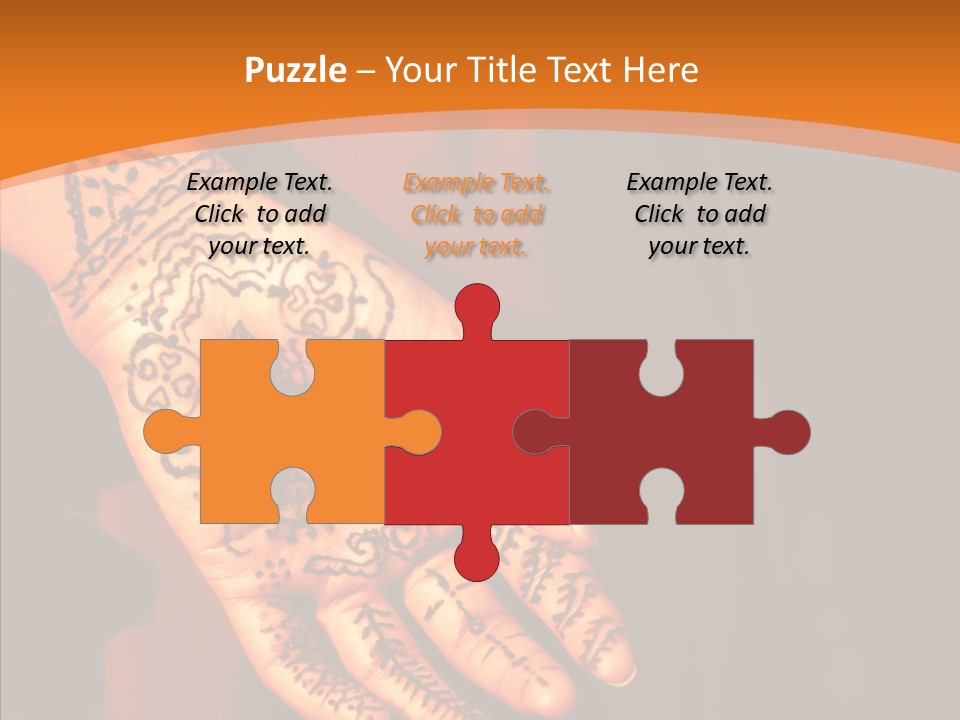 Cultural Hand Asian PowerPoint Template