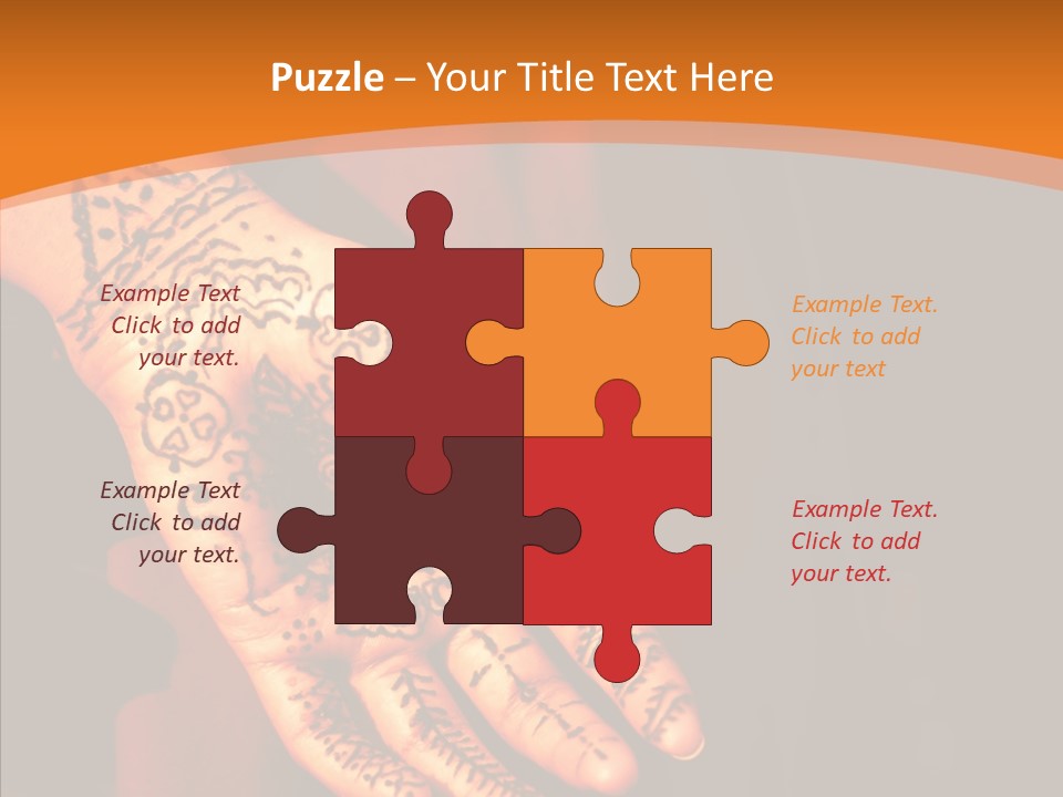 Cultural Hand Asian PowerPoint Template