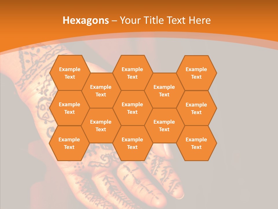 Cultural Hand Asian PowerPoint Template