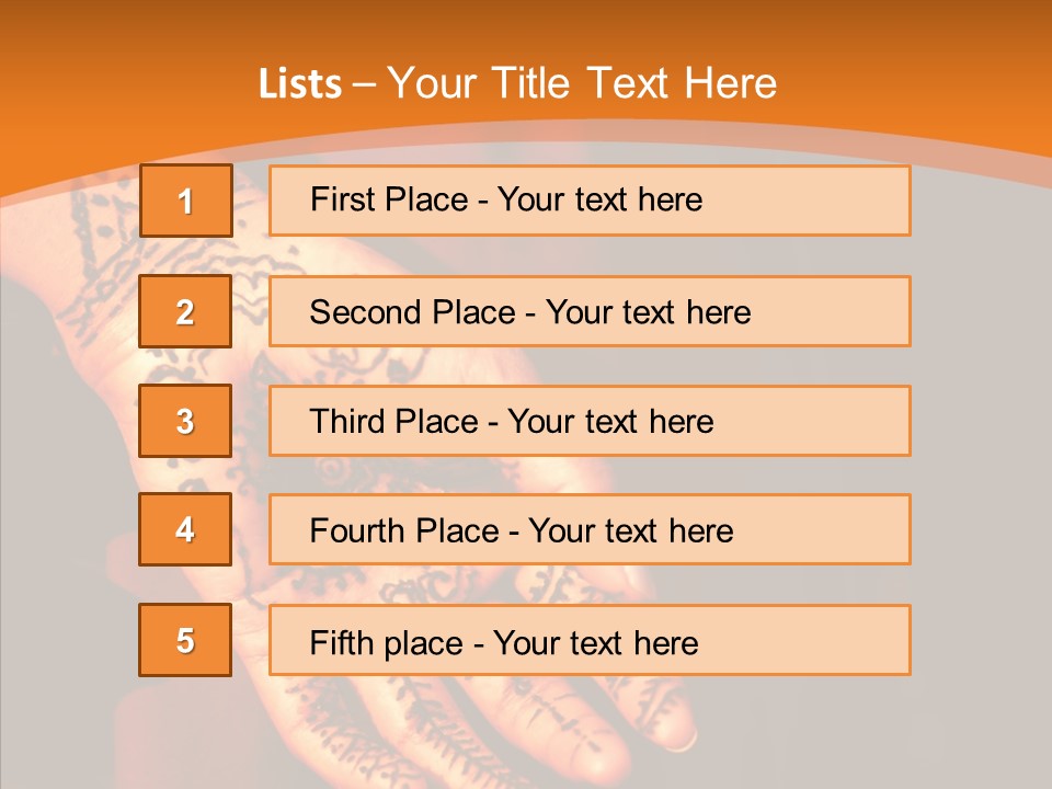 Cultural Hand Asian PowerPoint Template