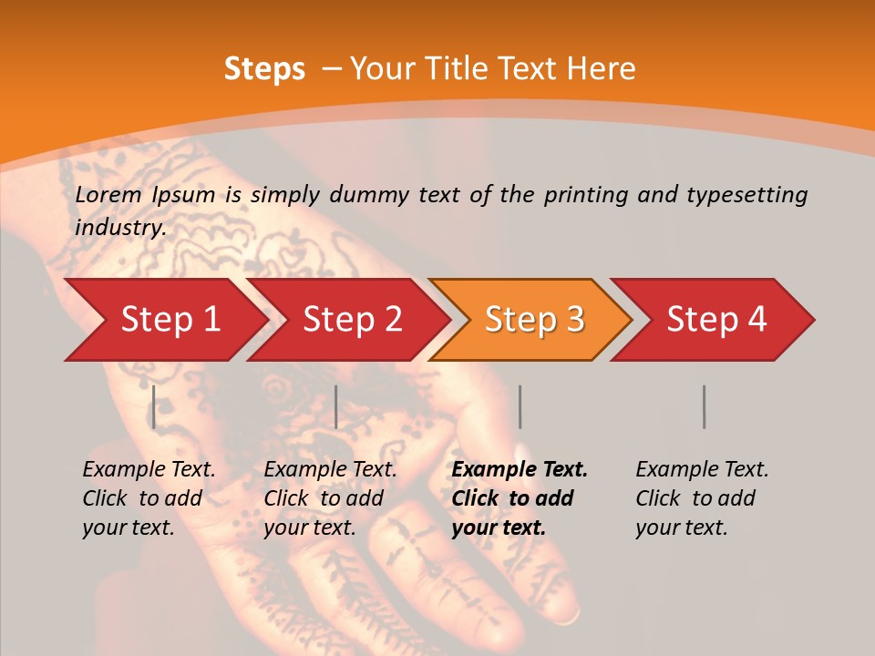 Cultural Hand Asian PowerPoint Template