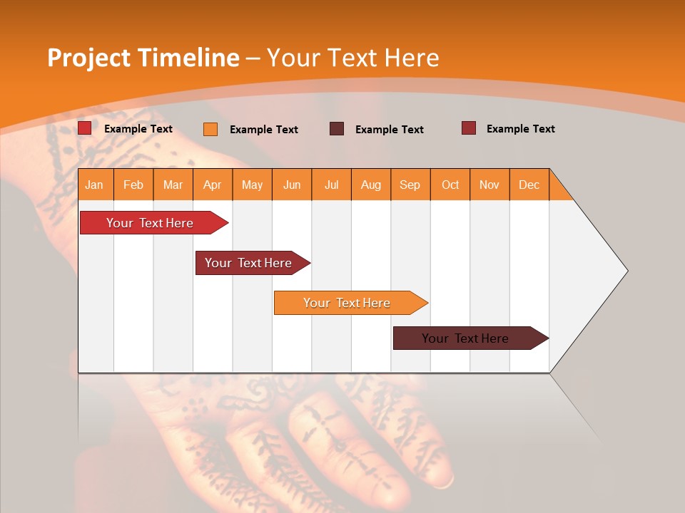 Cultural Hand Asian PowerPoint Template