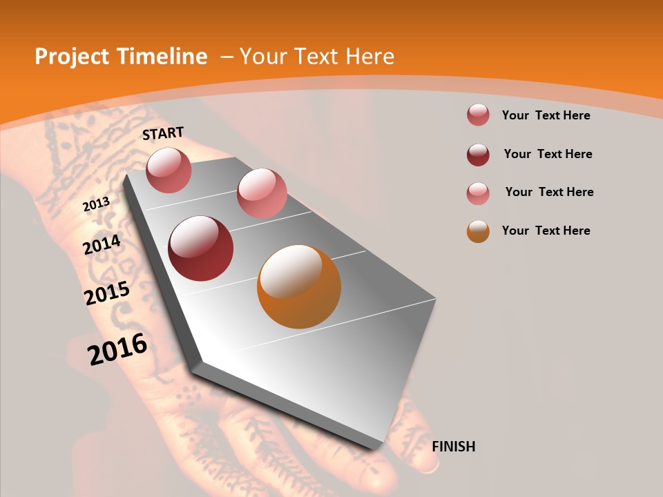 Cultural Hand Asian PowerPoint Template