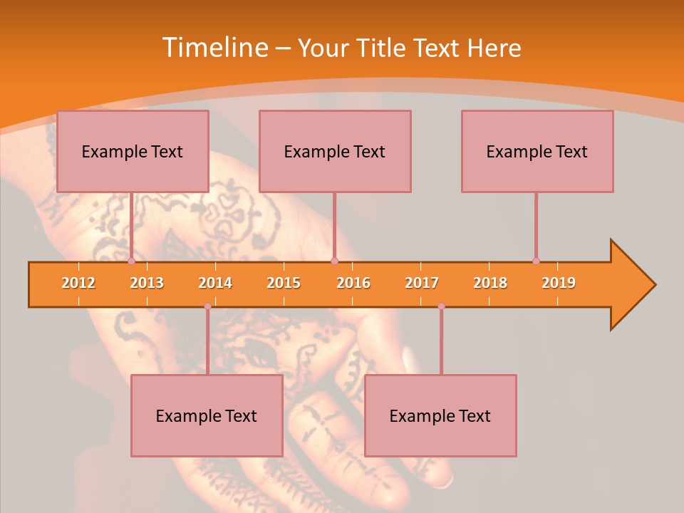 Cultural Hand Asian PowerPoint Template