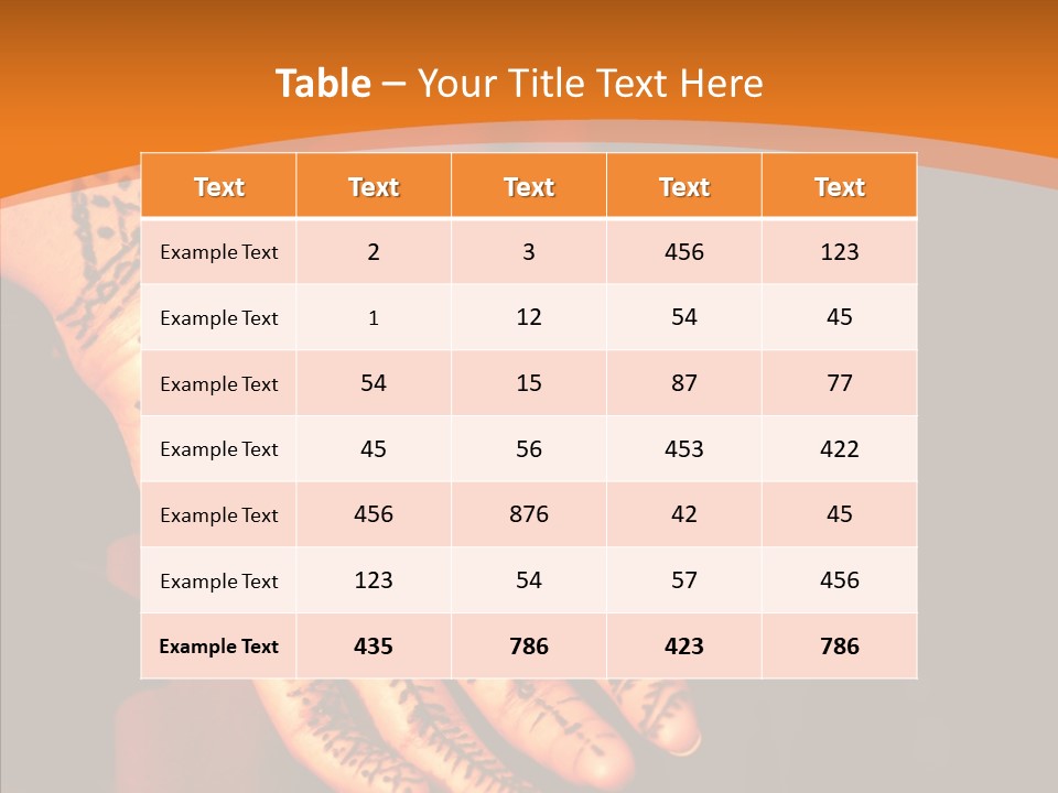 Cultural Hand Asian PowerPoint Template