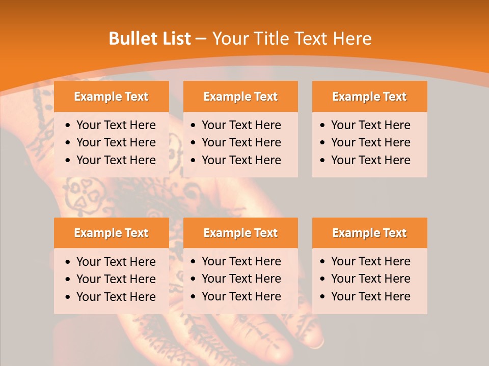 Cultural Hand Asian PowerPoint Template