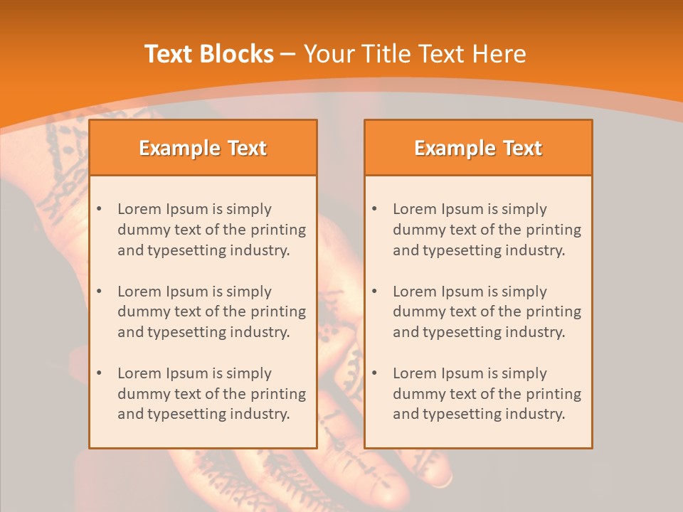 Cultural Hand Asian PowerPoint Template