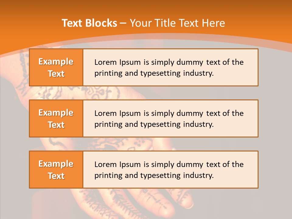 Cultural Hand Asian PowerPoint Template