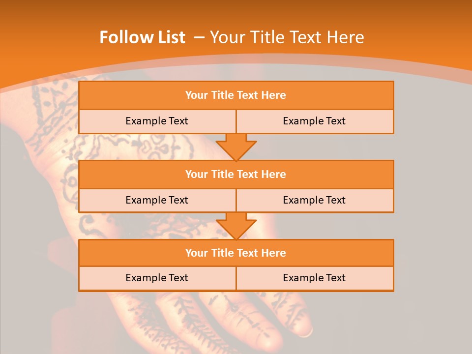 Cultural Hand Asian PowerPoint Template