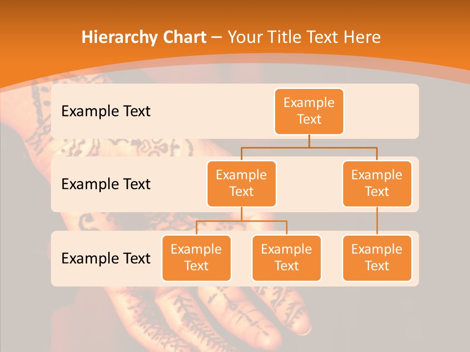 Cultural Hand Asian PowerPoint Template