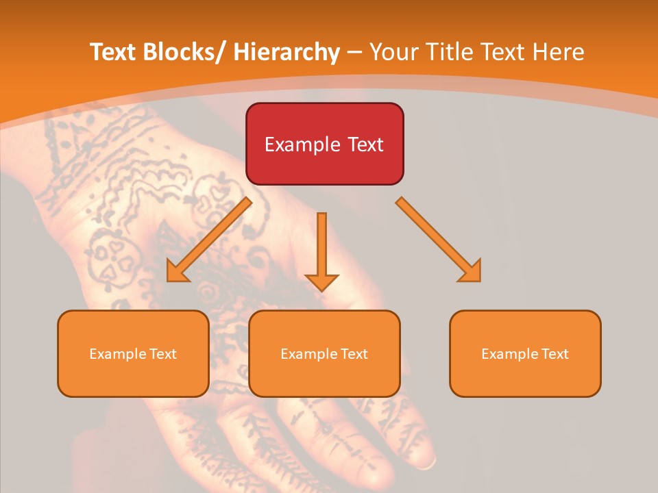 Cultural Hand Asian PowerPoint Template